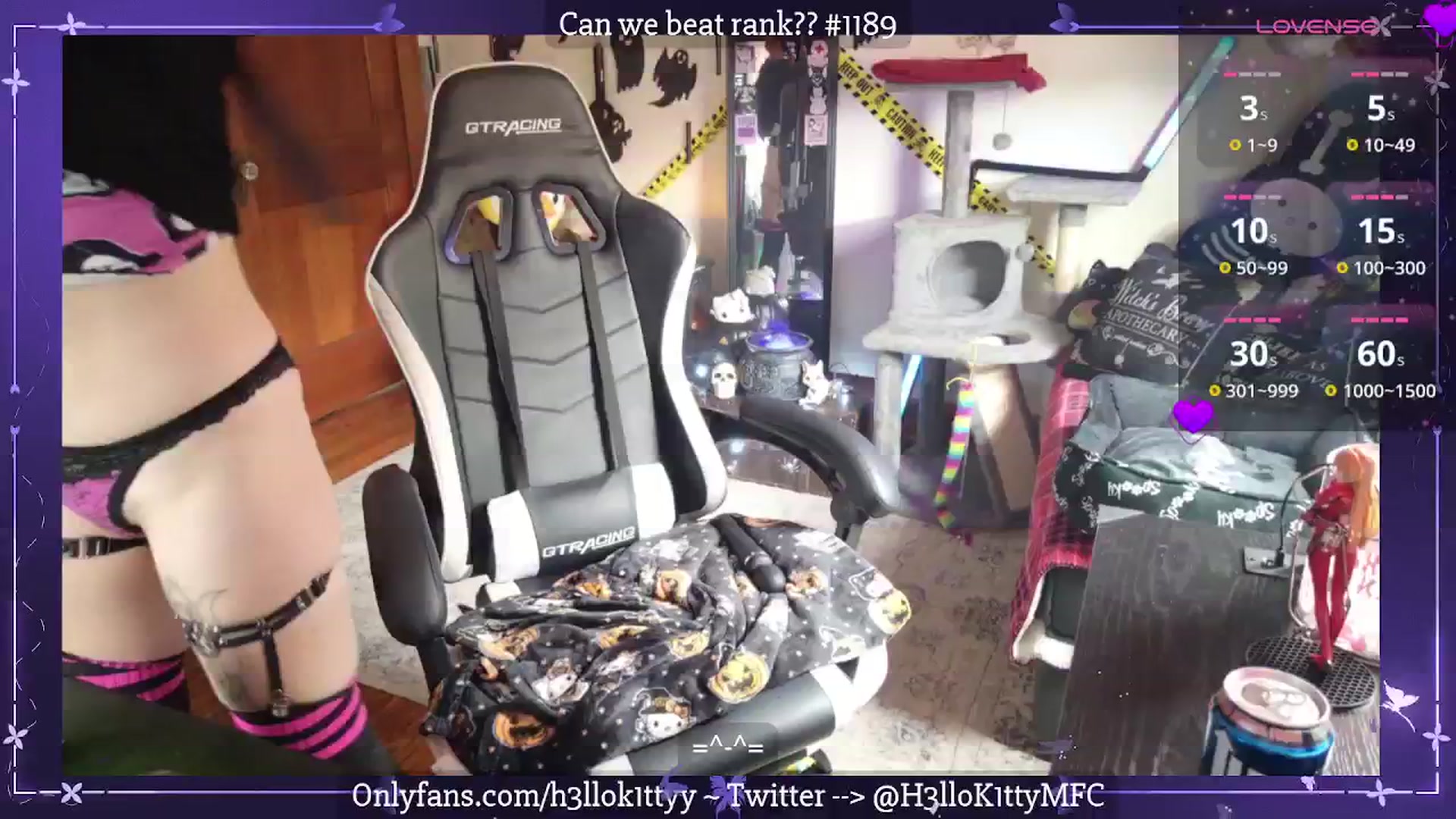 Gallery image thumbnail from H3llok1tty's myfreecams stream on, 10/10/2025, 22:29 image 1 of 20