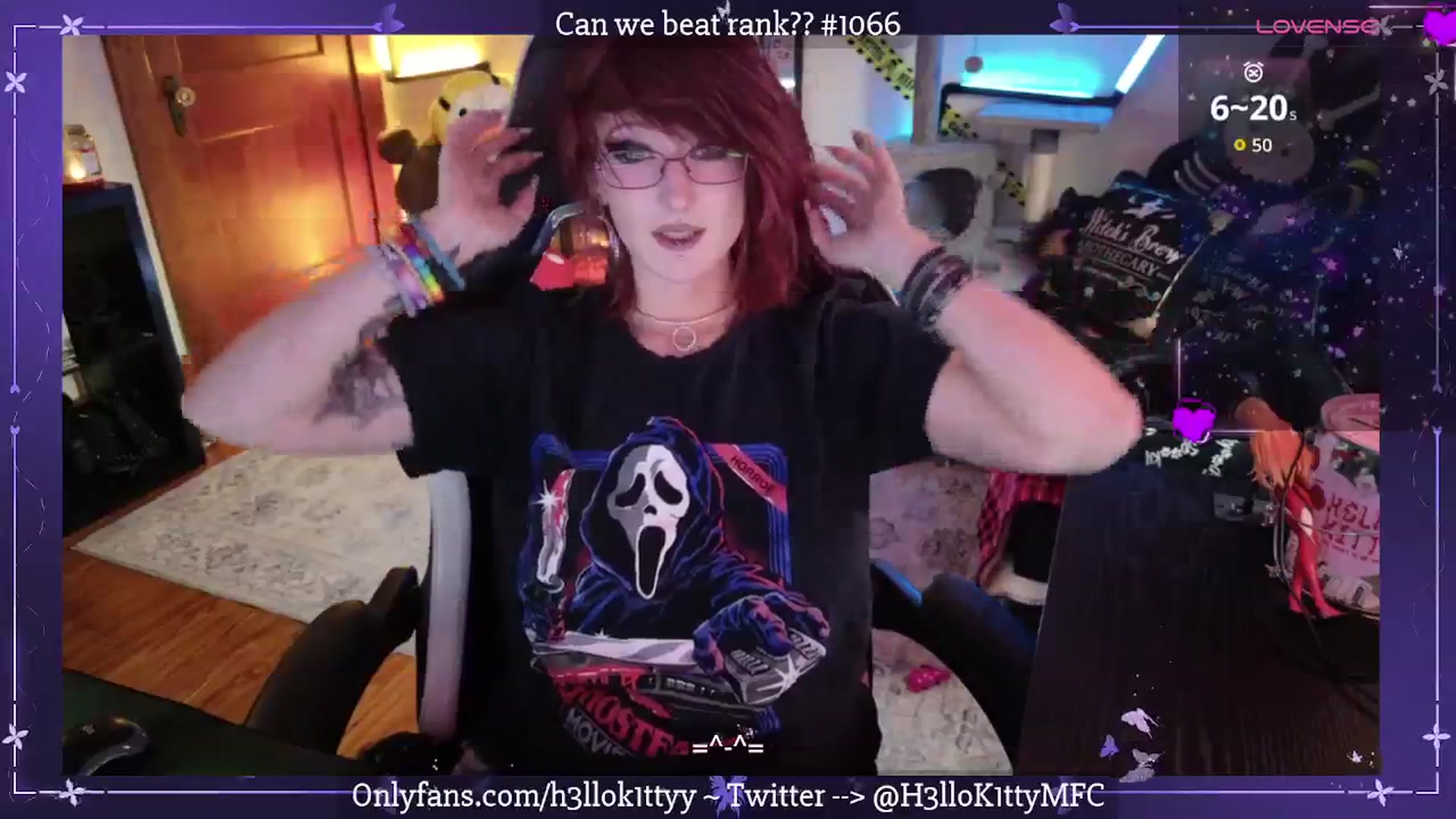 Gallery image thumbnail from H3llok1tty's myfreecams stream on, 10/10/2025, 22:29 image 20 of 20