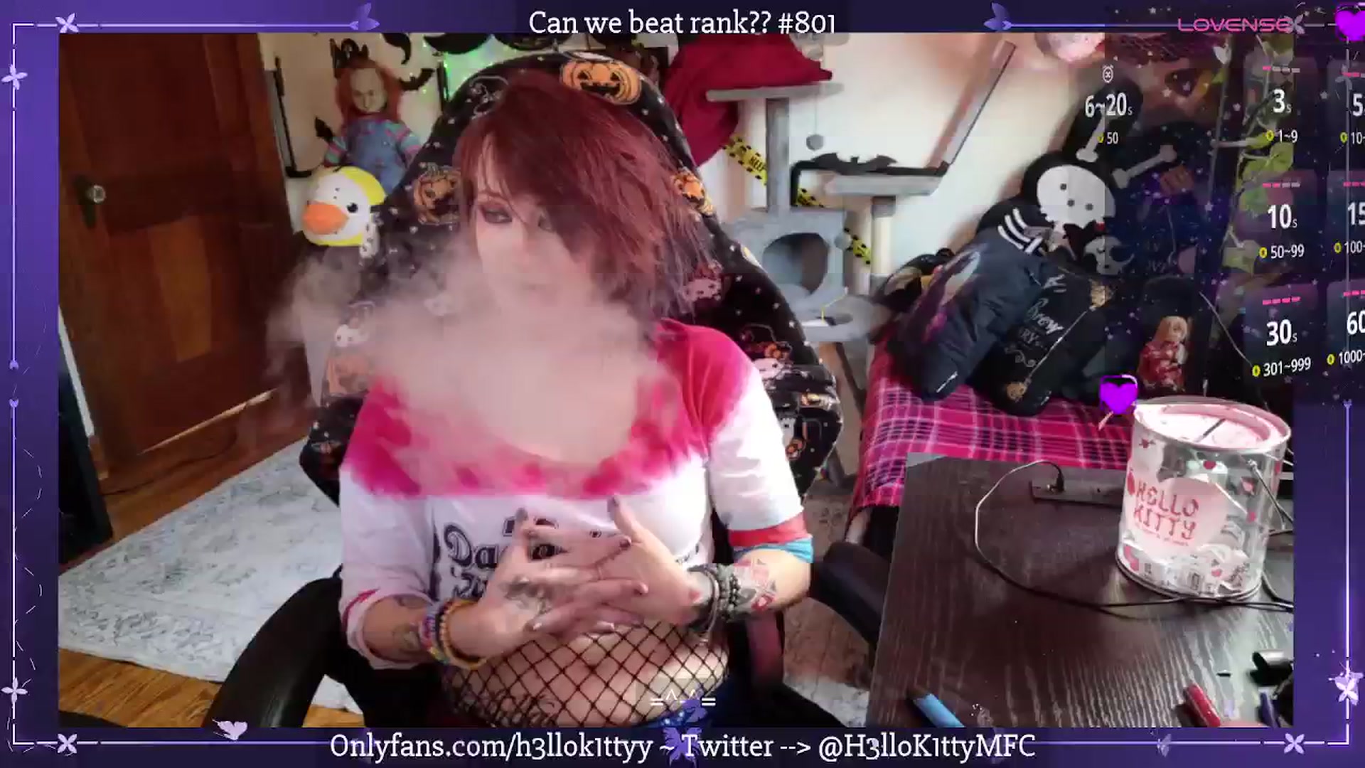 Gallery image thumbnail from H3llok1tty's myfreecams stream on, 10/18/2025, 14:51 image 3 of 20