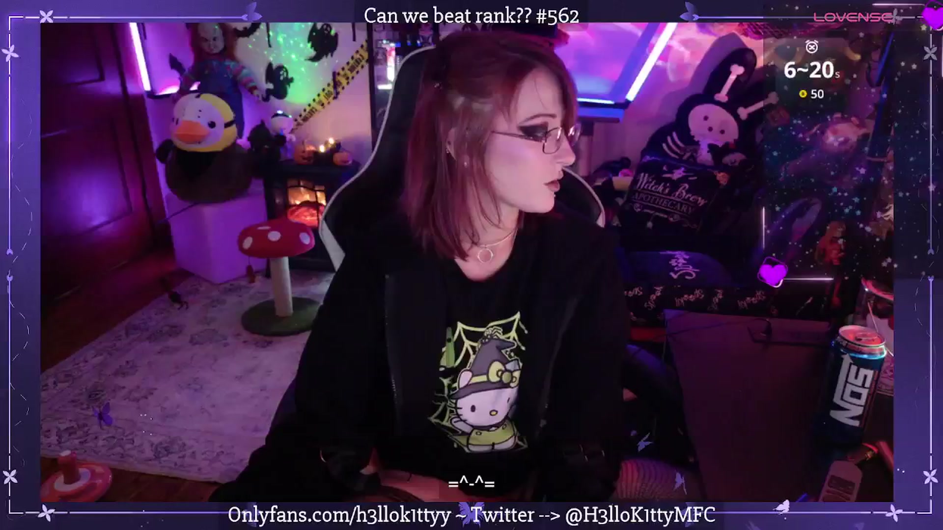 Gallery image thumbnail from H3llok1tty's myfreecams stream on, 10/20/2025, 10:12 image 1 of 20