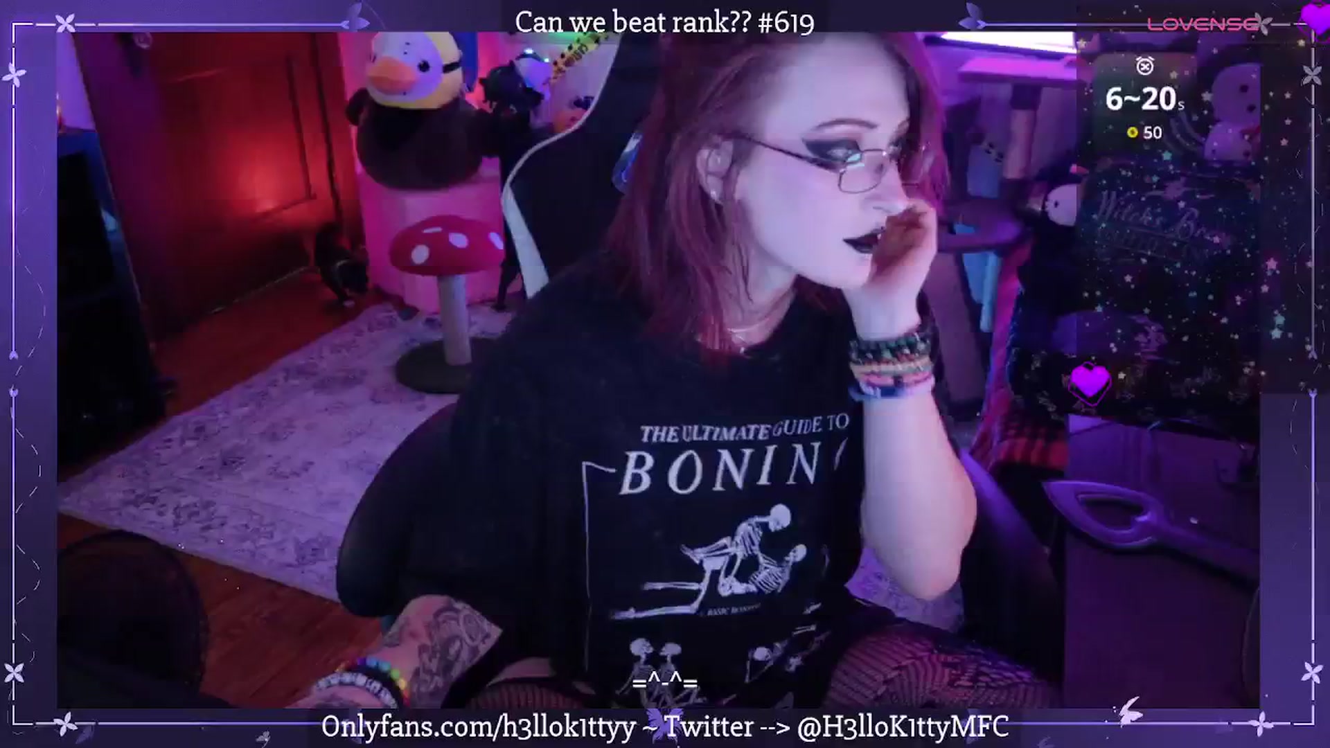 Gallery image thumbnail from H3llok1tty's myfreecams stream on, 10/24/2025, 10:12 image 3 of 20