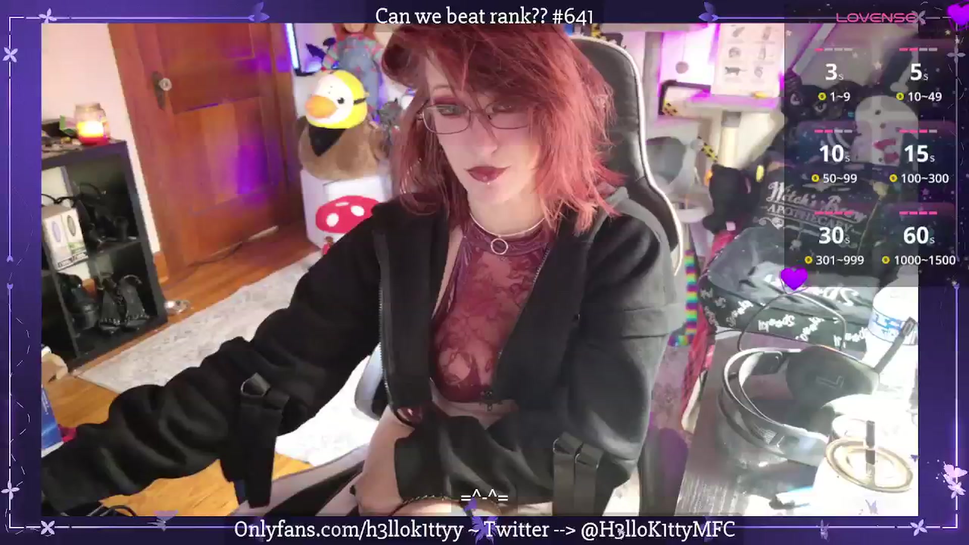 Gallery image thumbnail from H3llok1tty's myfreecams stream on, 10/25/2025, 17:48 image 6 of 20