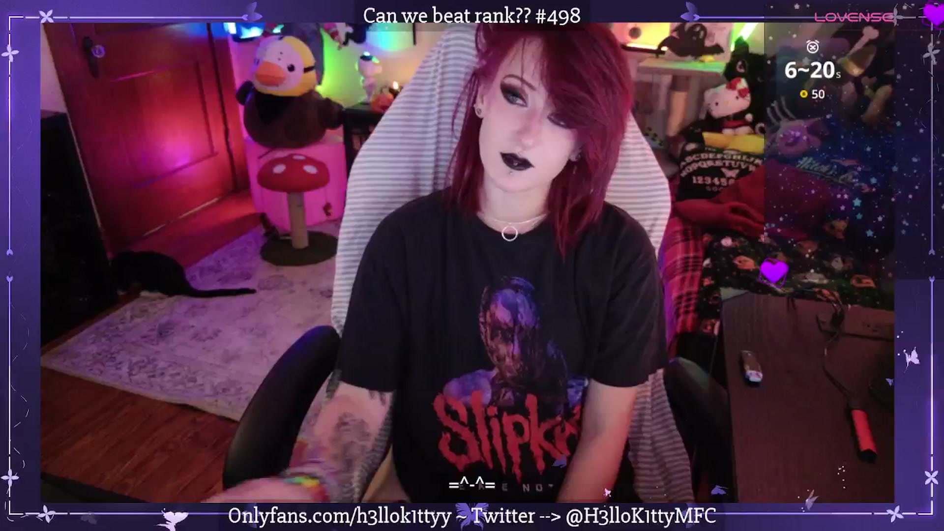 Gallery image thumbnail from H3llok1tty's myfreecams stream on, 11/04/2025, 10:41 image 20 of 20