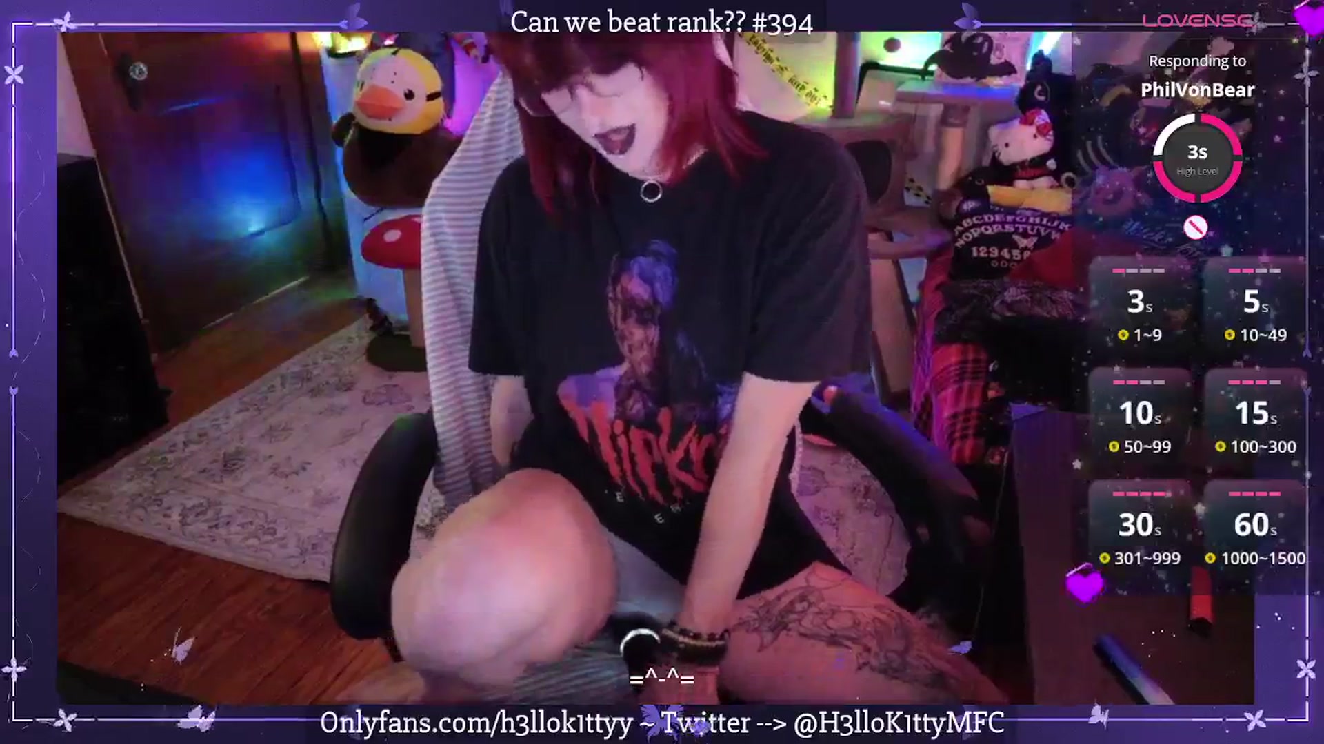 Gallery image thumbnail from H3llok1tty's myfreecams stream on, 11/04/2025, 11:02 image 6 of 20