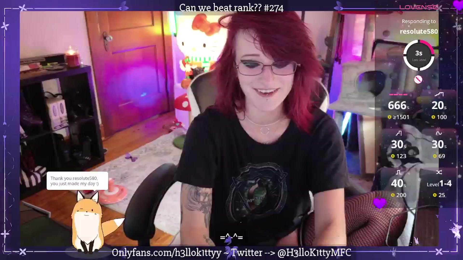 Gallery image thumbnail from H3llok1tty's myfreecams stream on, 11/09/2025, 17:28 image 5 of 20