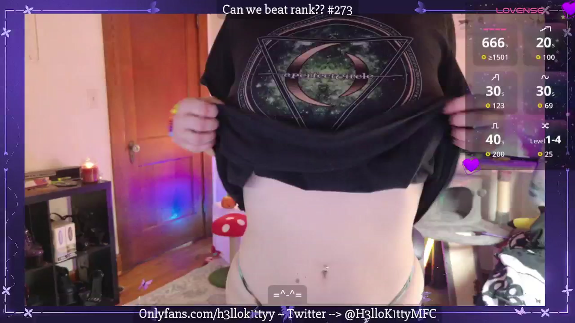 Gallery image thumbnail from H3llok1tty's myfreecams stream on, 11/09/2025, 17:28 image 14 of 20