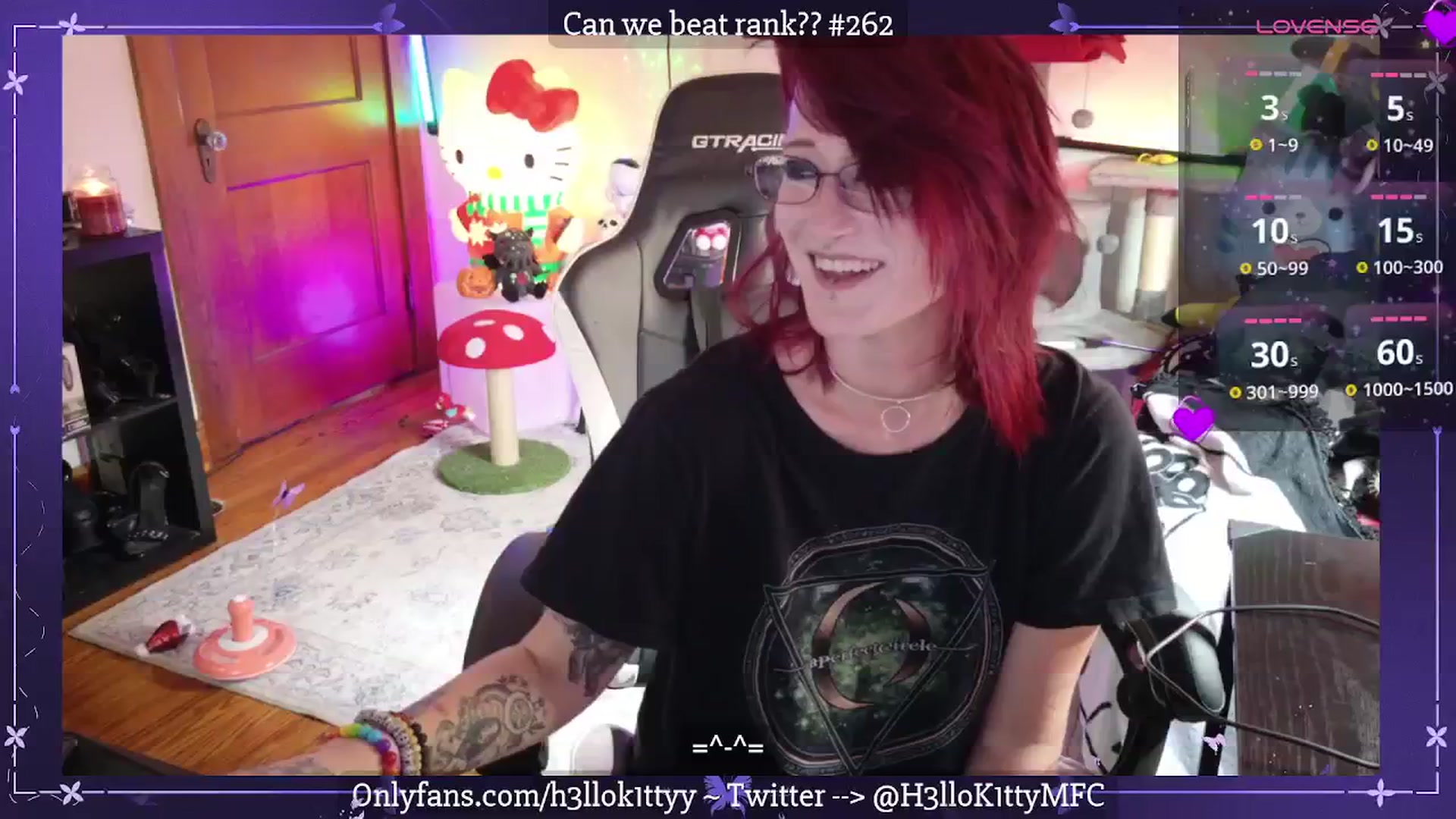 Gallery image thumbnail from H3llok1tty's myfreecams stream on, 11/09/2025, 17:28 image 20 of 20