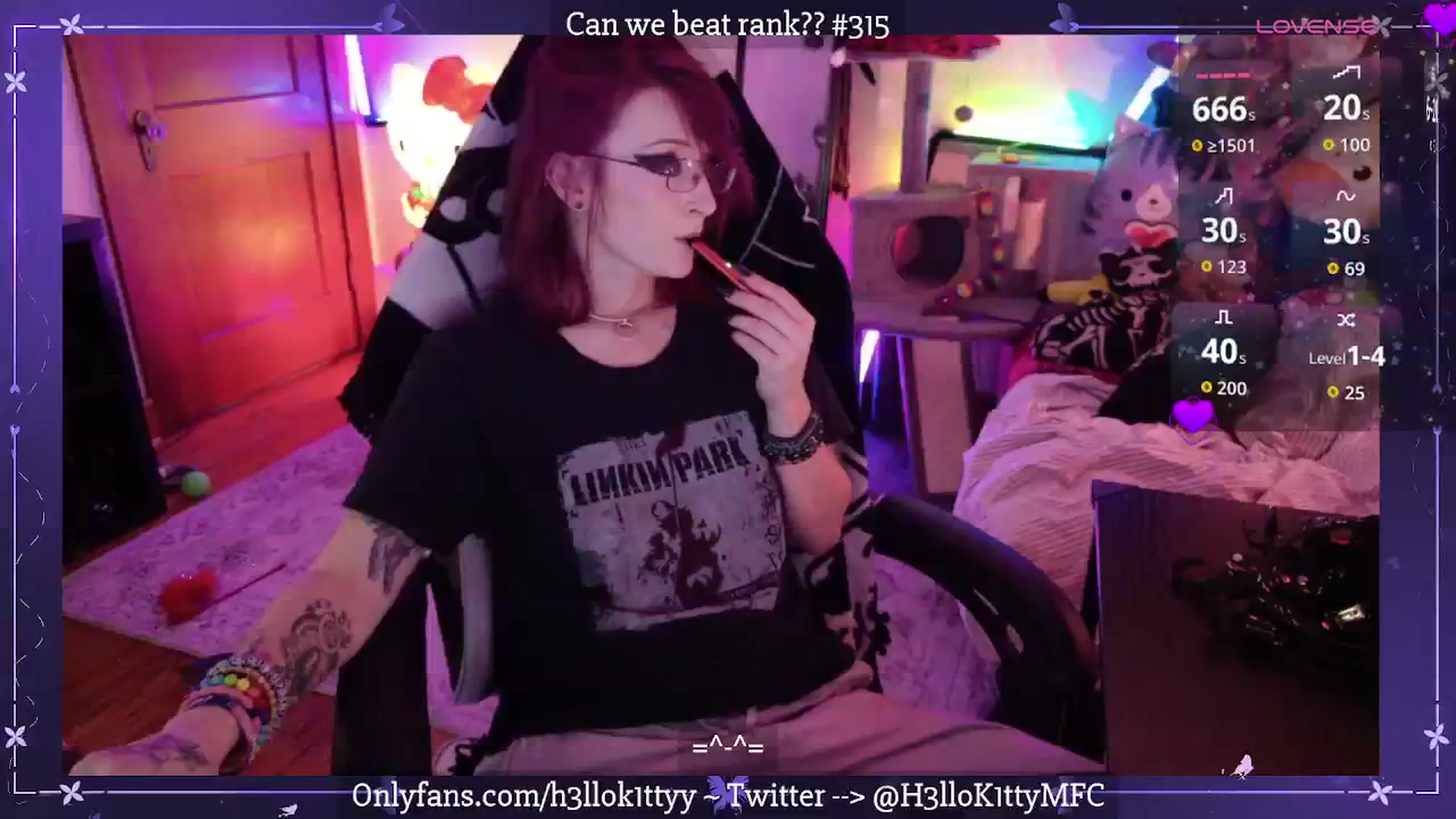Gallery image thumbnail from H3llok1tty's myfreecams stream on, 11/13/2025, 11:02 image 20 of 20