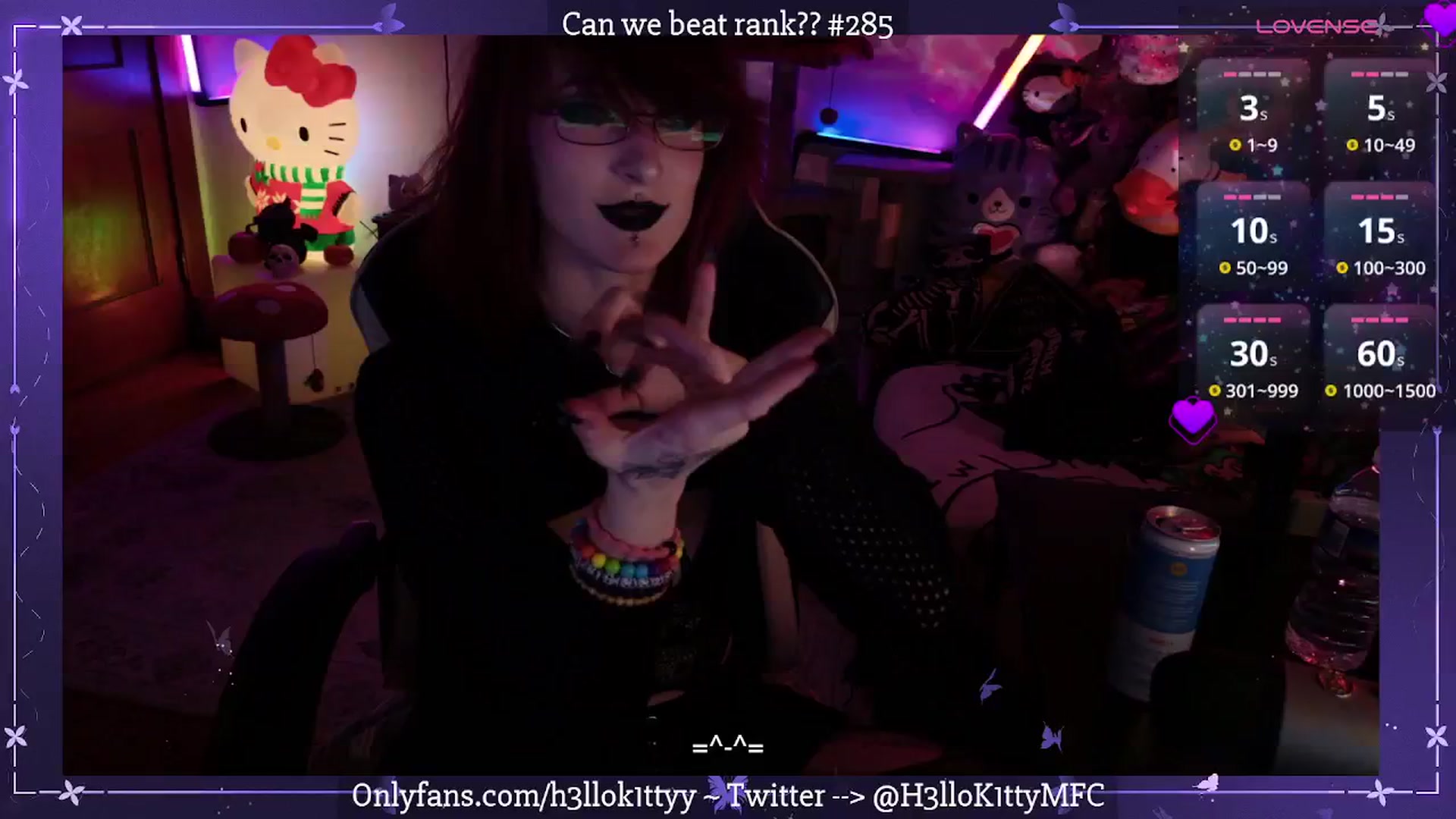 Gallery image thumbnail from H3llok1tty's myfreecams stream on, 11/15/2025, 12:57 image 1 of 20