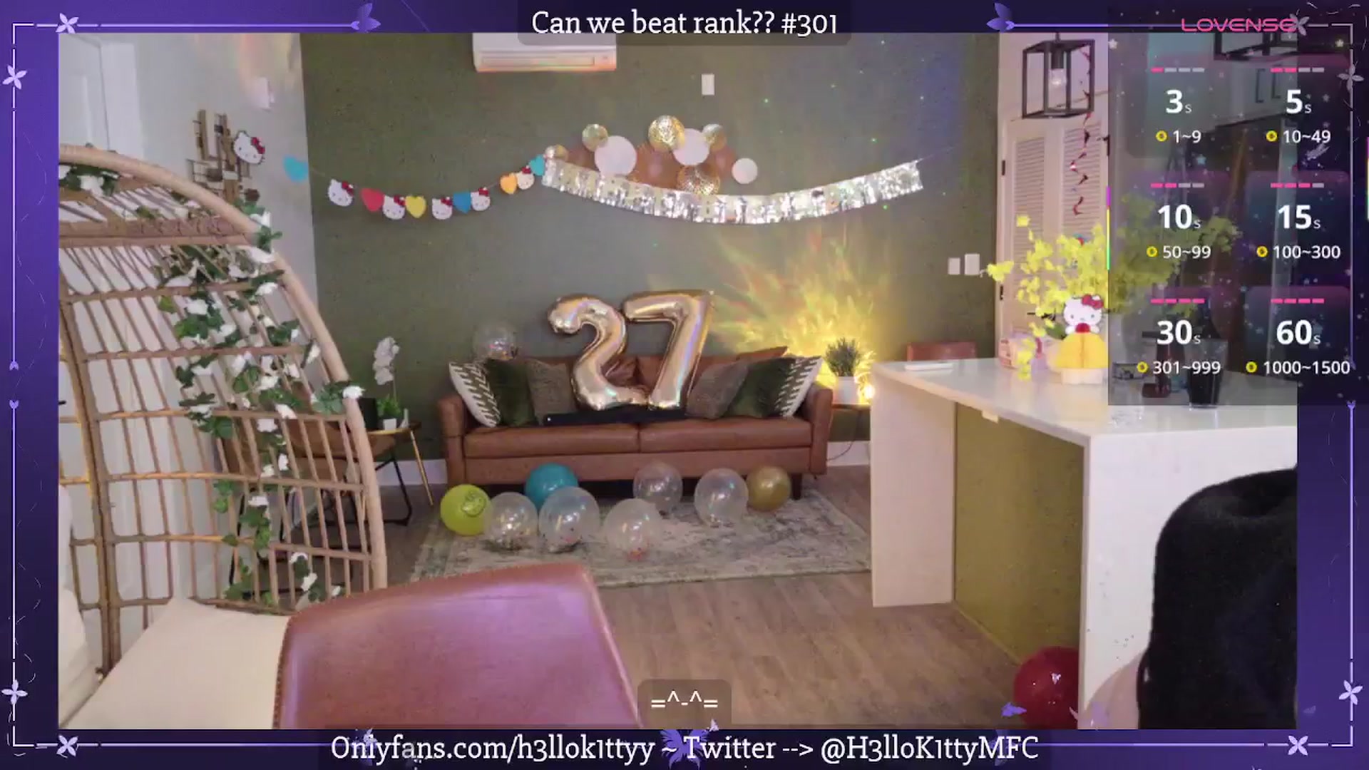 Gallery image thumbnail from H3llok1tty's myfreecams stream on, 11/30/2025, 13:52 image 1 of 20