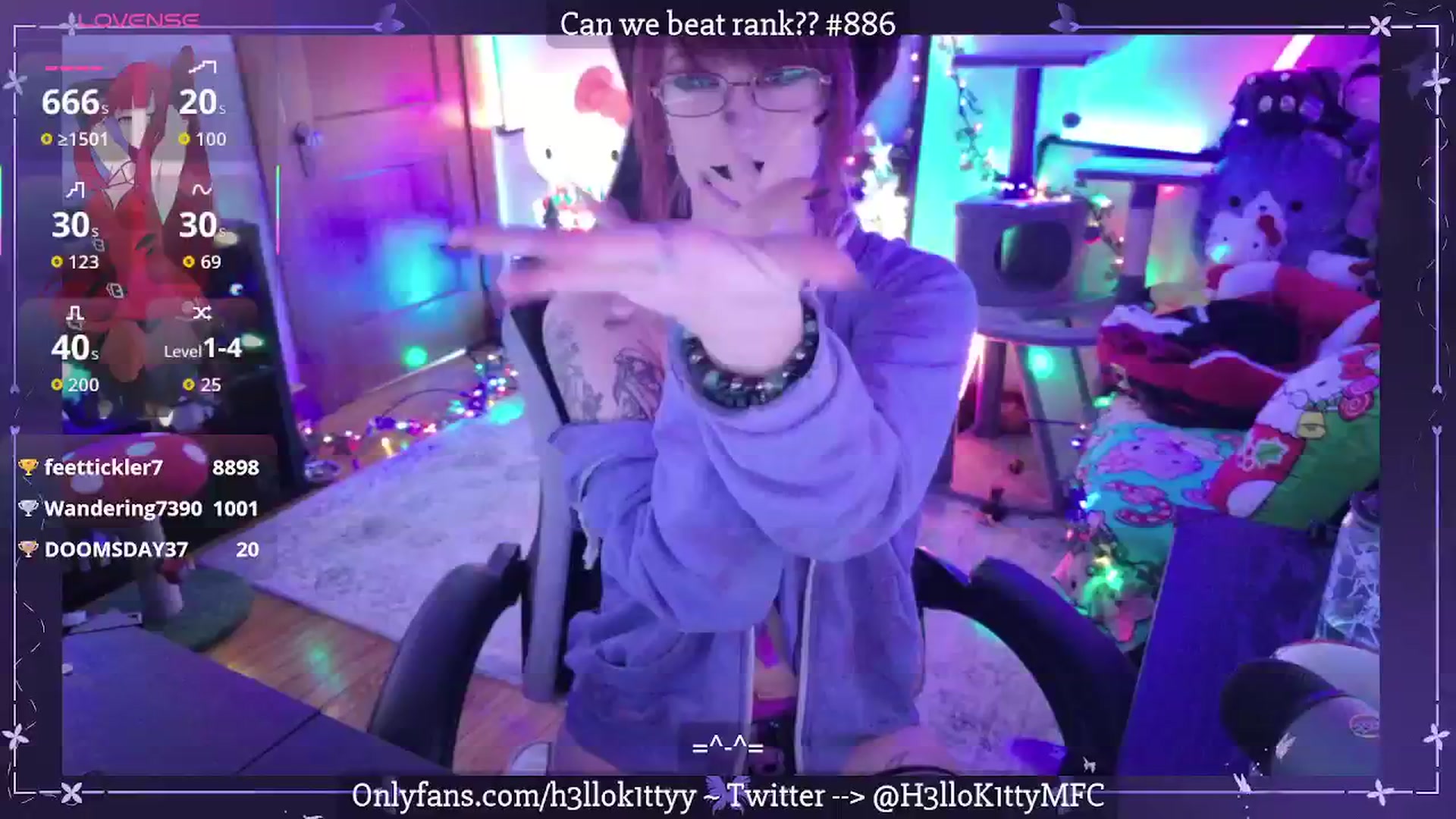 Gallery image thumbnail from H3llok1tty's myfreecams stream on, 12/06/2025, 12:16 image 6 of 20