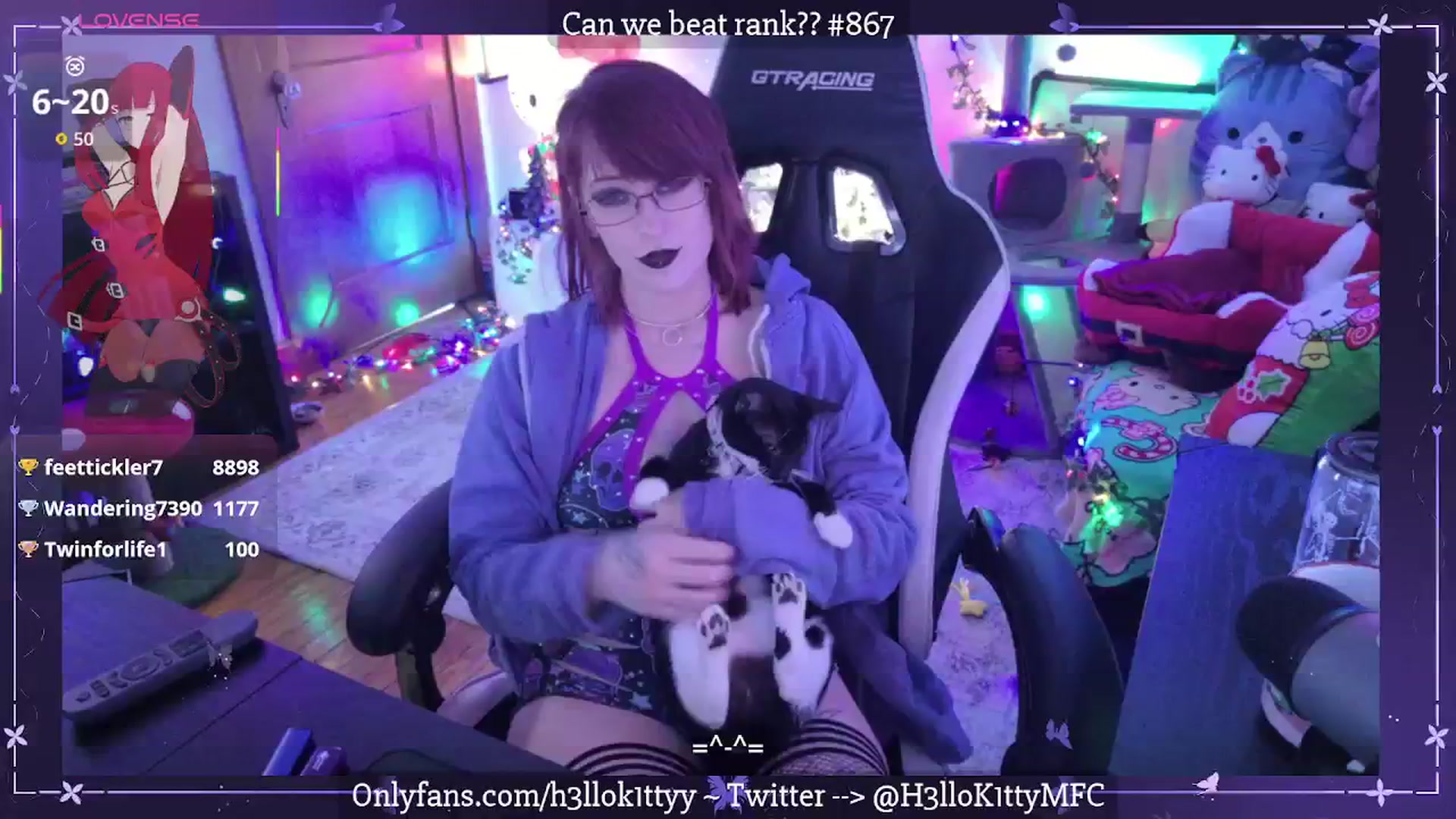 Gallery image thumbnail from H3llok1tty's myfreecams stream on, 12/06/2025, 12:16 image 19 of 20