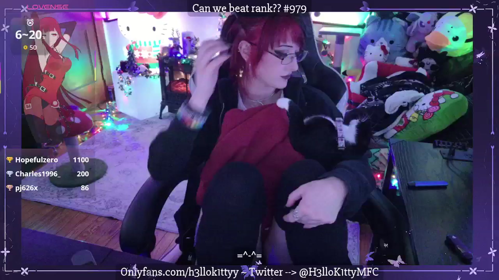 Gallery image thumbnail from H3llok1tty's myfreecams stream on, 12/12/2025, 11:10 image 12 of 20