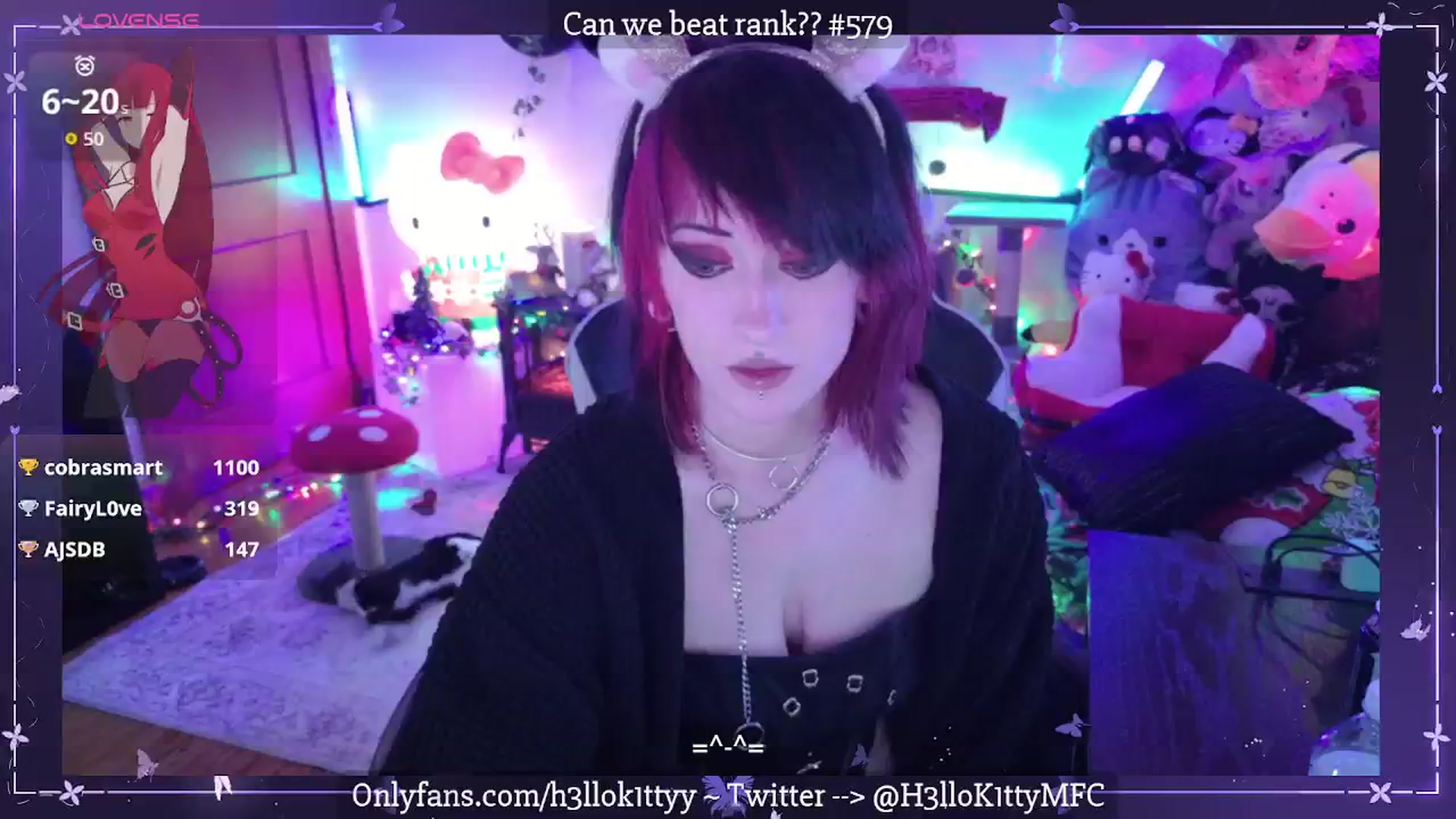 Gallery image thumbnail from H3llok1tty's myfreecams stream on, 12/15/2025, 12:50 image 3 of 20