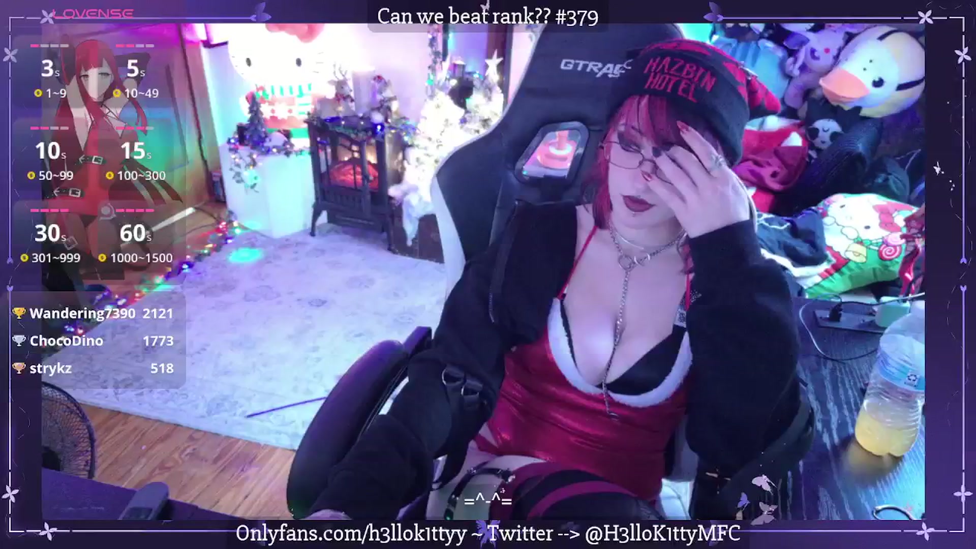 Gallery image thumbnail from H3llok1tty's myfreecams stream on, 12/21/2025, 14:45 image 2 of 20