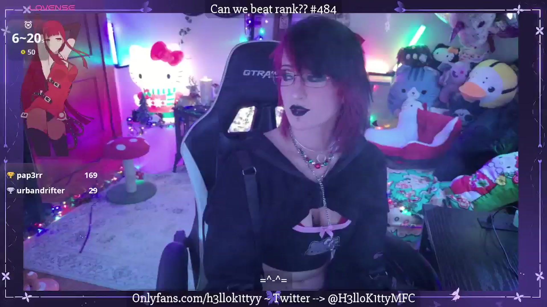 Gallery image thumbnail from H3llok1tty's myfreecams stream on, 12/25/2025, 13:26 image 16 of 20
