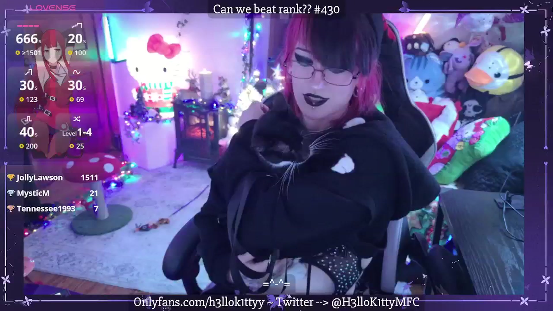 Gallery image thumbnail from H3llok1tty's myfreecams stream on, 12/28/2025, 14:11 image 6 of 20