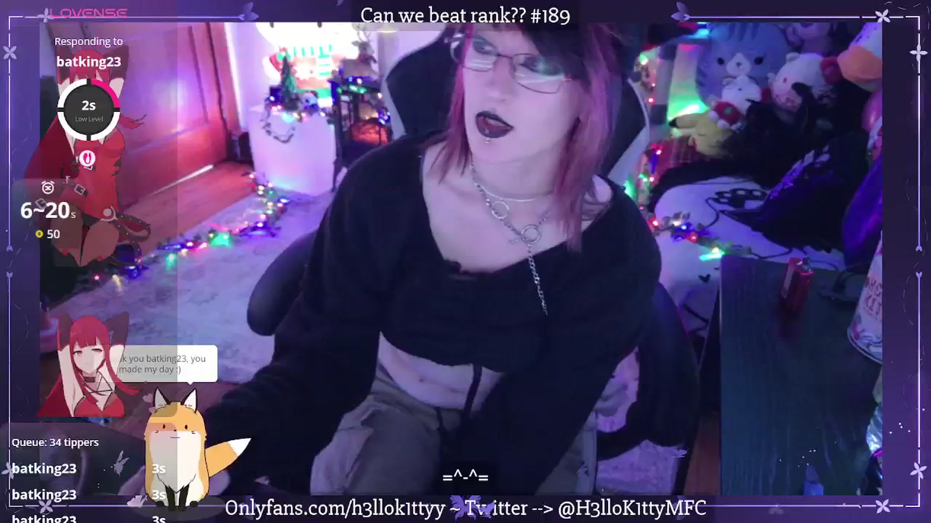 Gallery image thumbnail from H3llok1tty's myfreecams stream on, 01/08/2026, 11:11 image 3 of 20