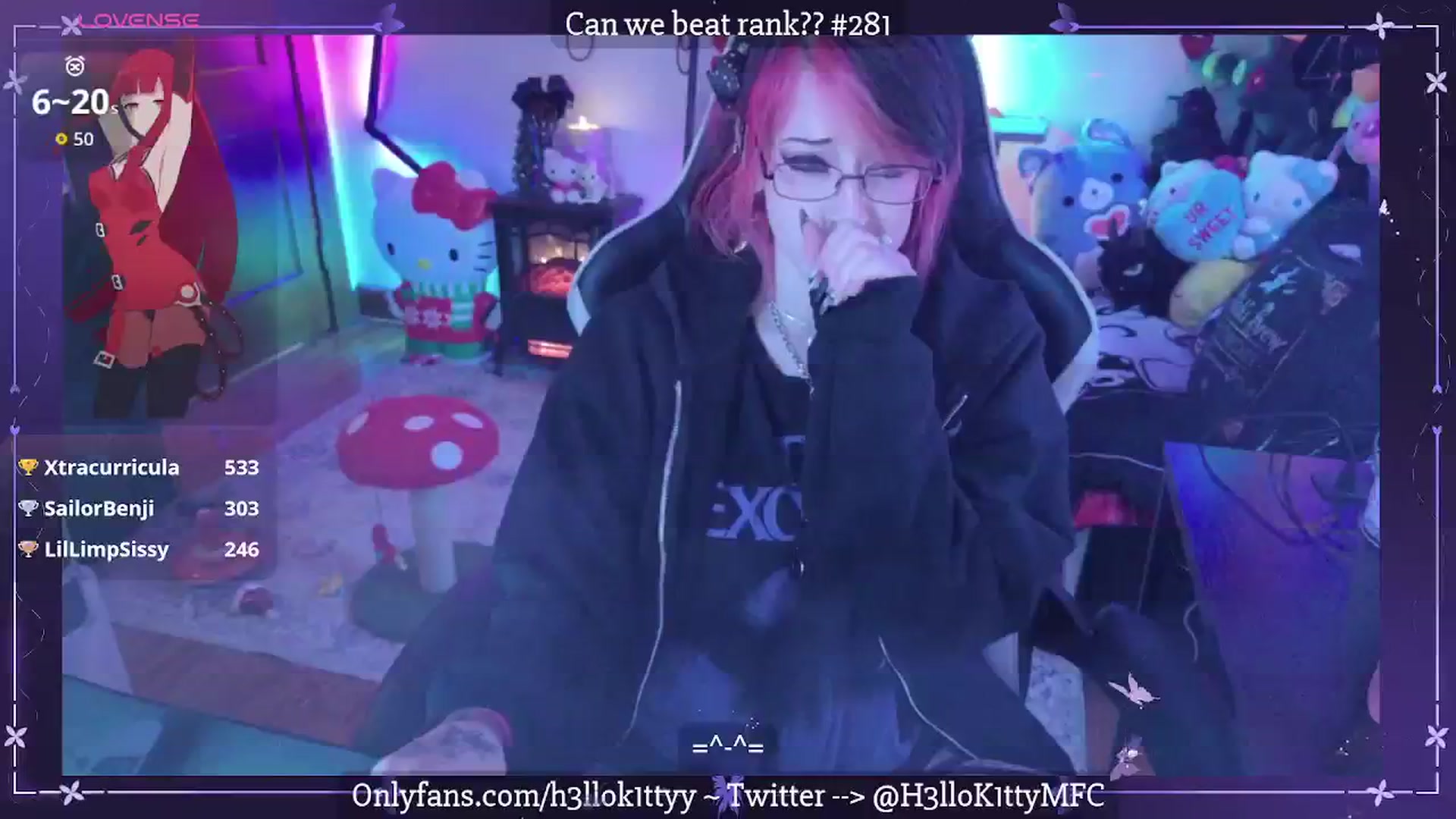 Gallery image thumbnail from H3llok1tty's myfreecams stream on, 01/16/2026, 14:14 image 14 of 20