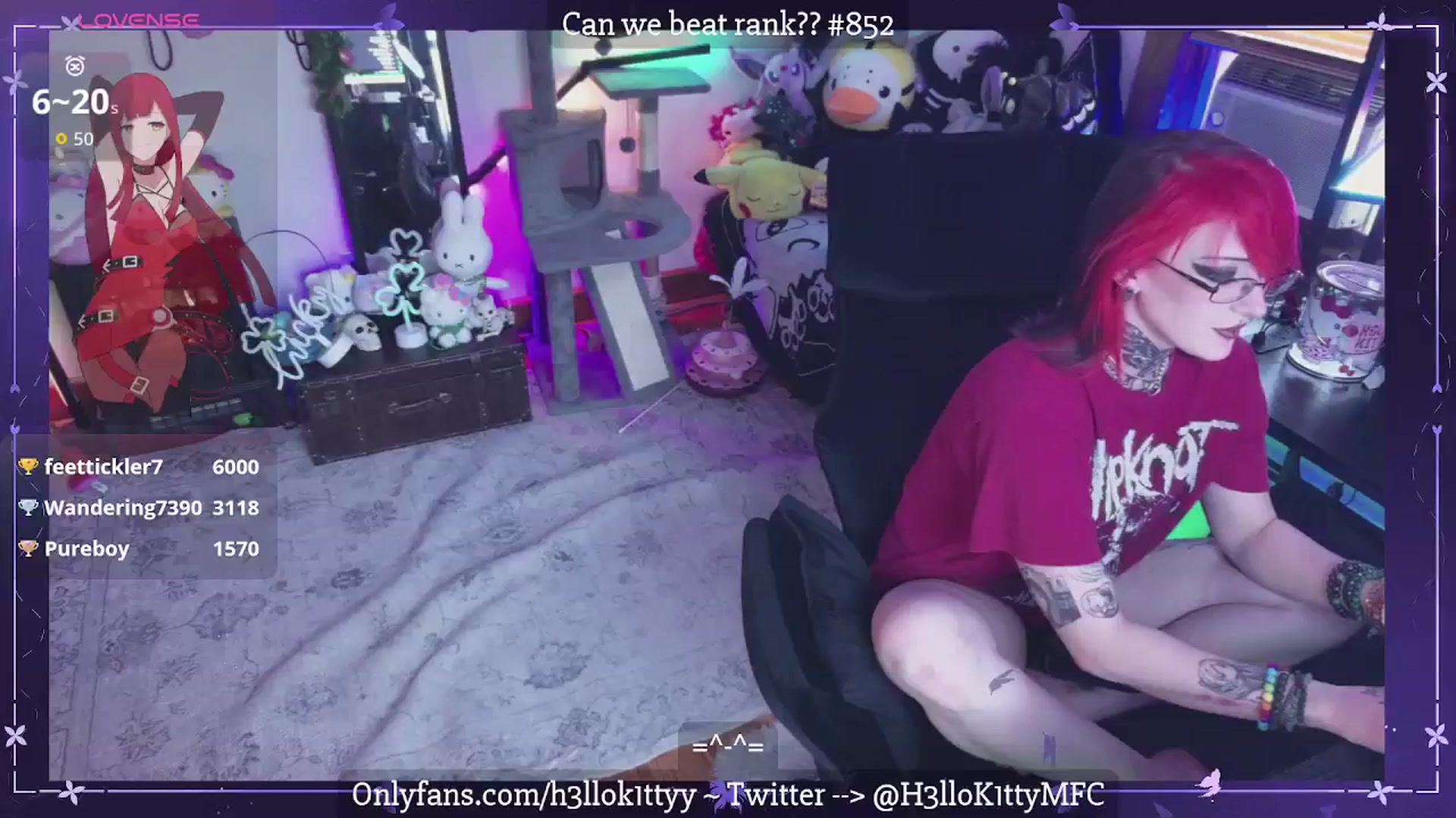 Gallery image thumbnail from H3llok1tty's myfreecams stream on, 03/08/2026, 12:37 image 17 of 20