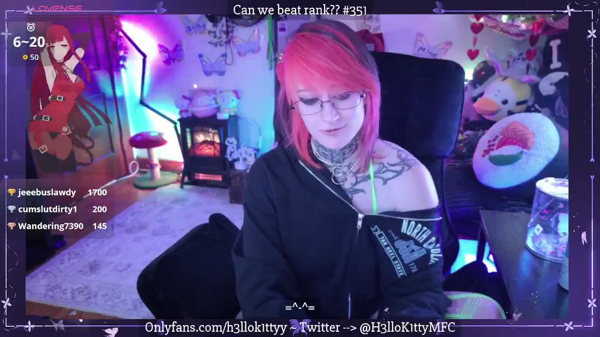Gallery image thumbnail from H3llok1tty's myfreecams stream on, 03/18/2026, 13:18 image 12 of 20