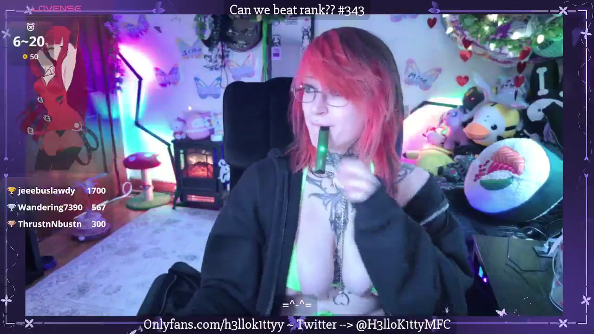 Gallery image thumbnail from H3llok1tty's myfreecams stream on, 03/18/2026, 13:18 image 19 of 20