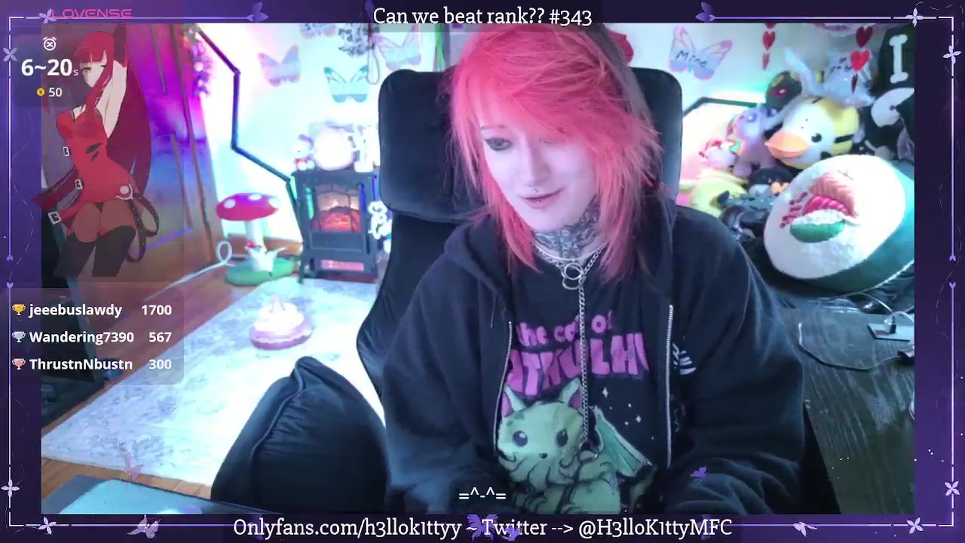 Gallery image thumbnail from H3llok1tty's myfreecams stream on, 03/18/2026, 14:35 image 9 of 20