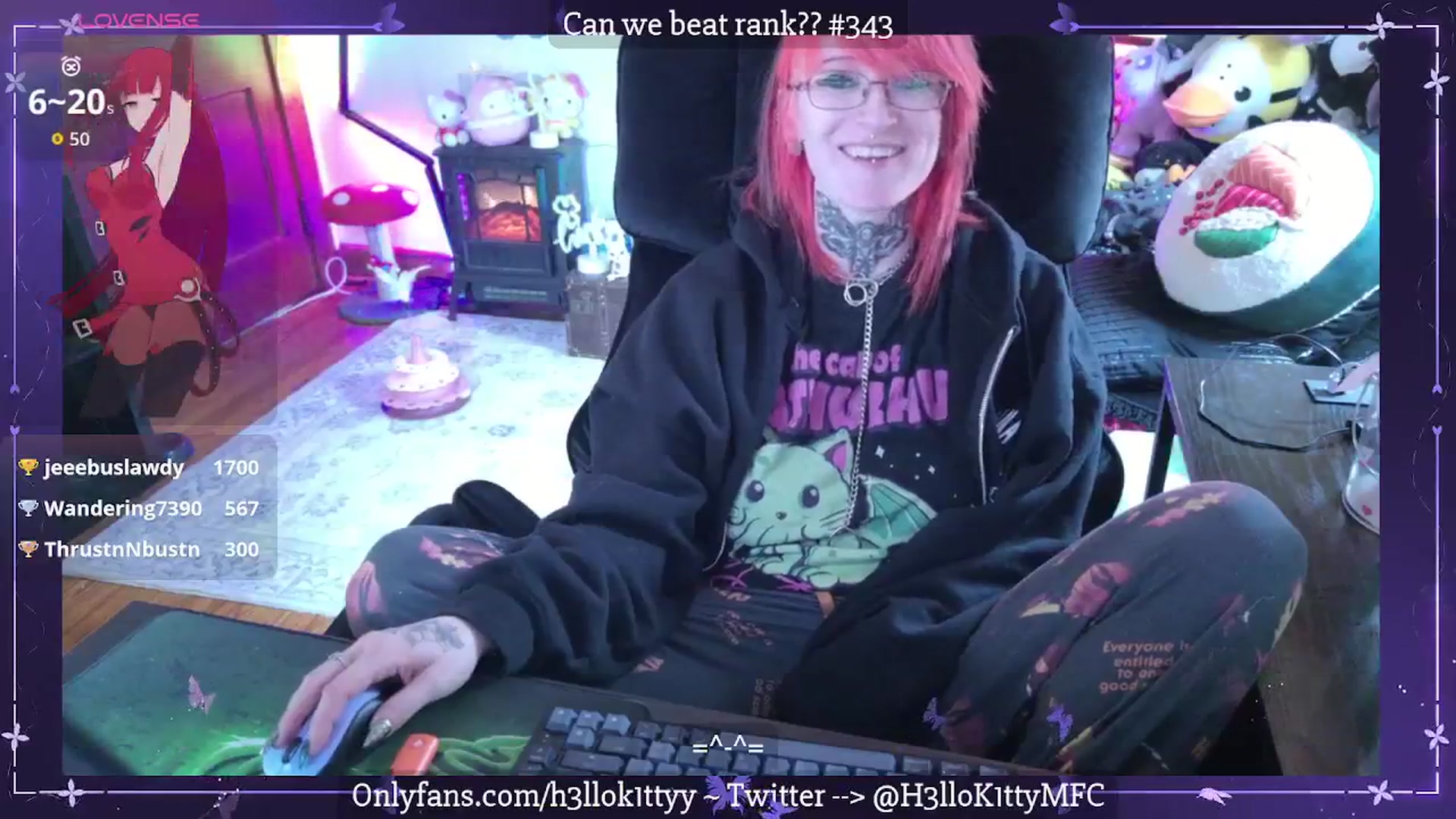 Gallery image thumbnail from H3llok1tty's myfreecams stream on, 03/18/2026, 14:35 image 15 of 20