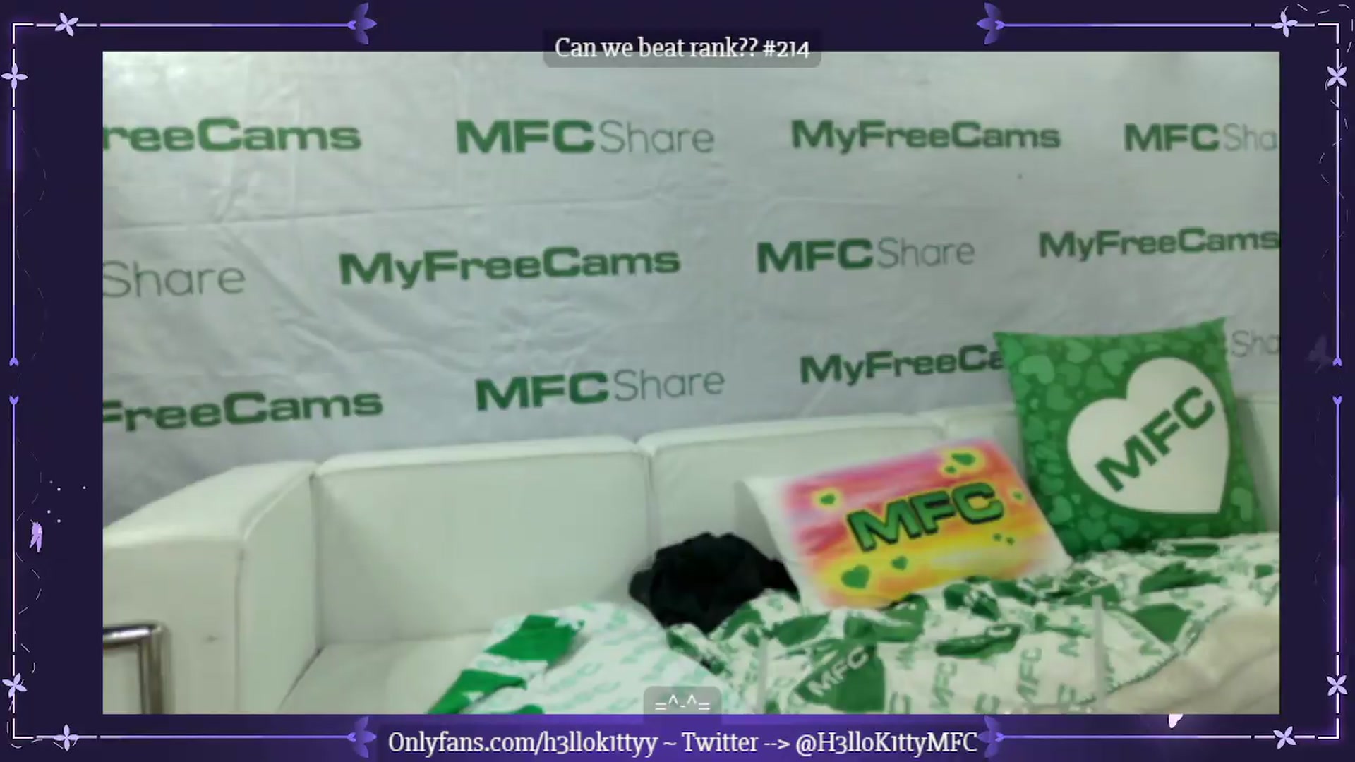 Gallery image thumbnail from H3llok1tty's myfreecams stream on, 05/20/2026, 04:19 image 19 of 20