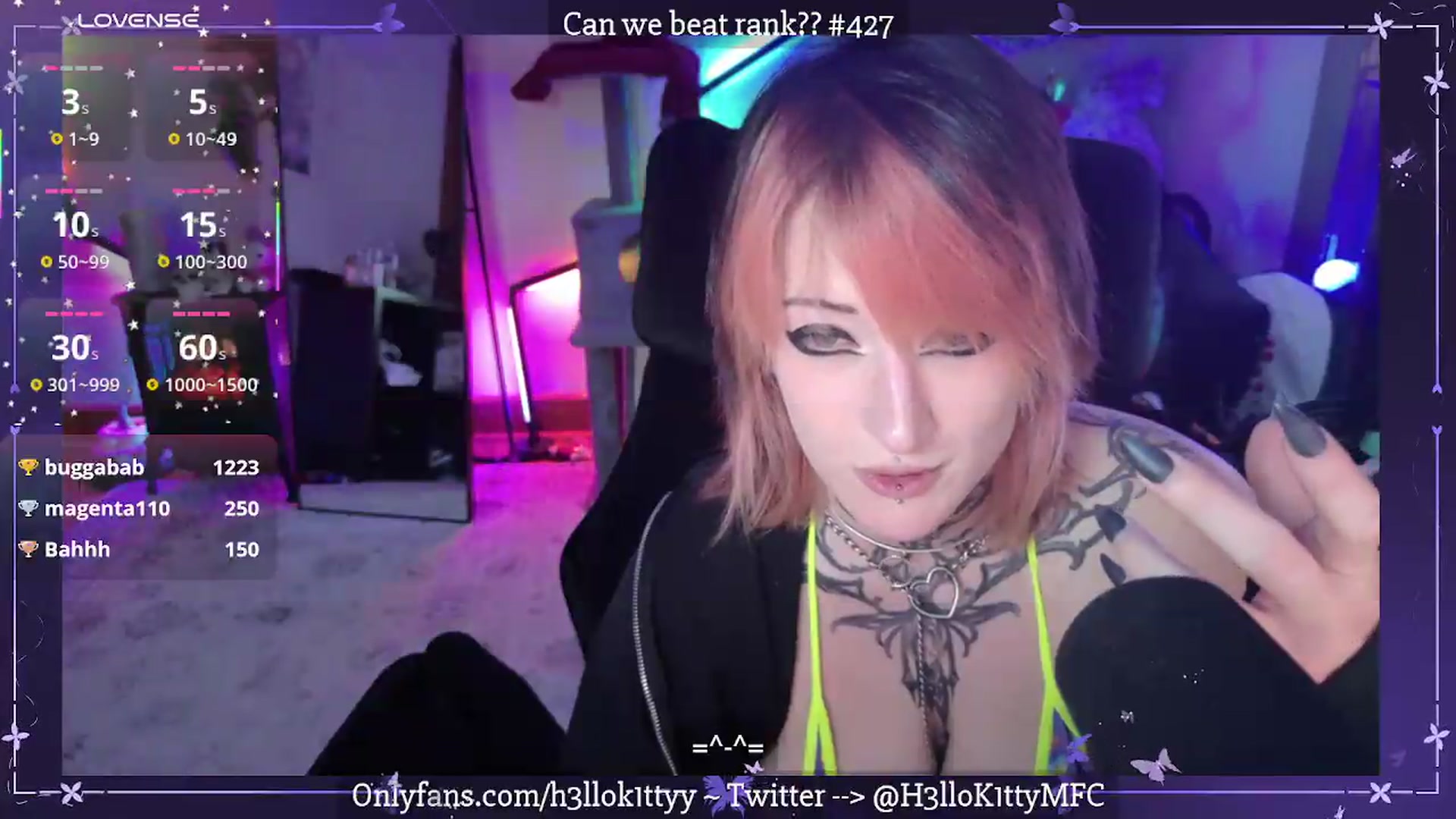 Gallery image thumbnail from H3llok1tty's myfreecams stream on, 07/10/2026, 10:20 image 17 of 20