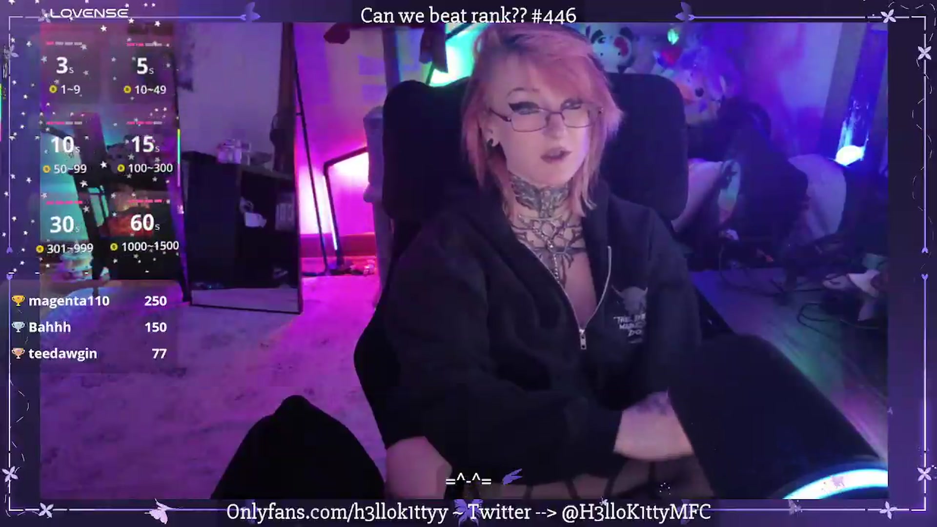Gallery image thumbnail from H3llok1tty's myfreecams stream on, 07/10/2026, 10:20 image 9 of 20