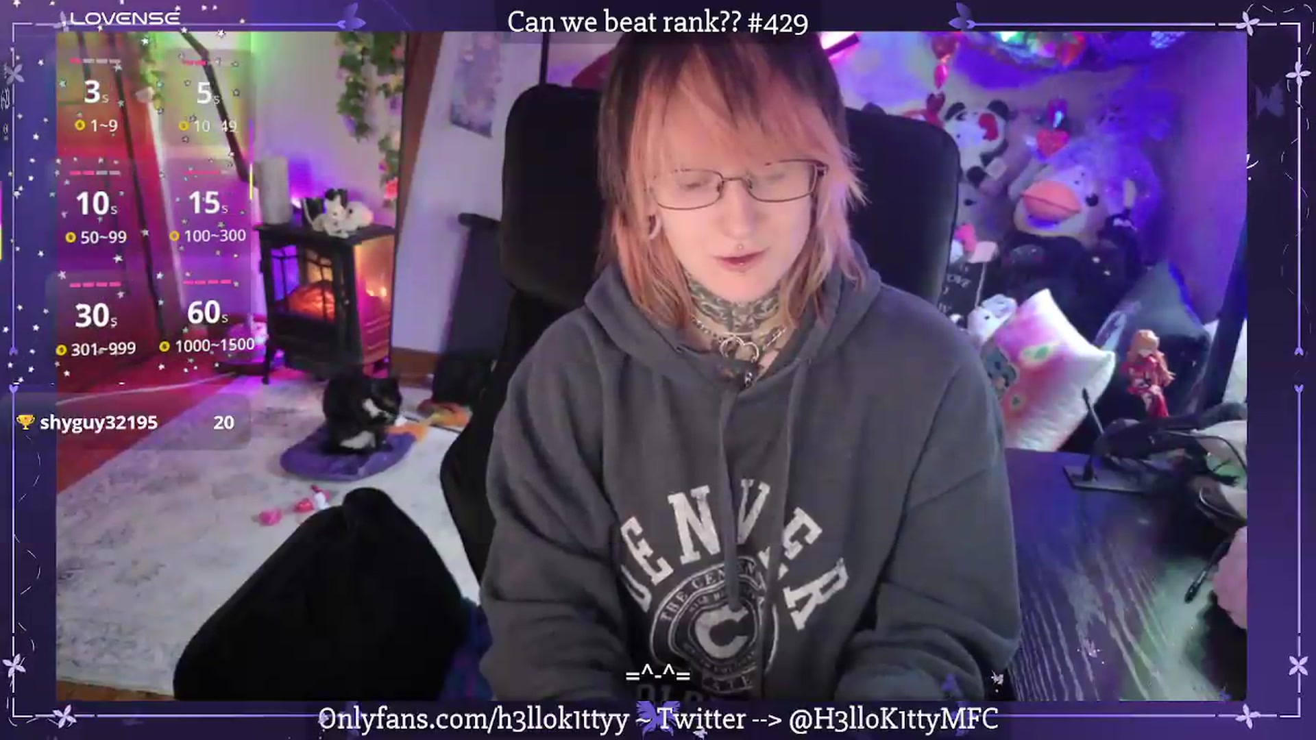 Gallery image thumbnail from H3llok1tty's myfreecams stream on, 07/17/2026, 13:19 image 7 of 20