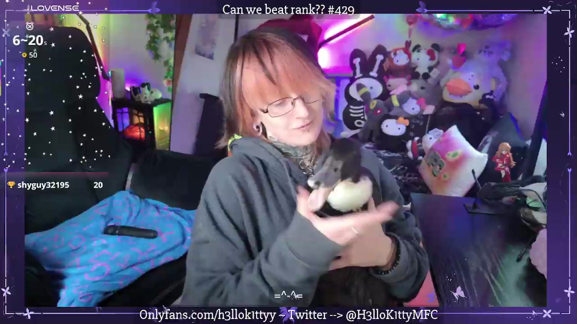 Gallery image thumbnail from H3llok1tty's myfreecams stream on, 07/17/2026, 13:19 image 4 of 20