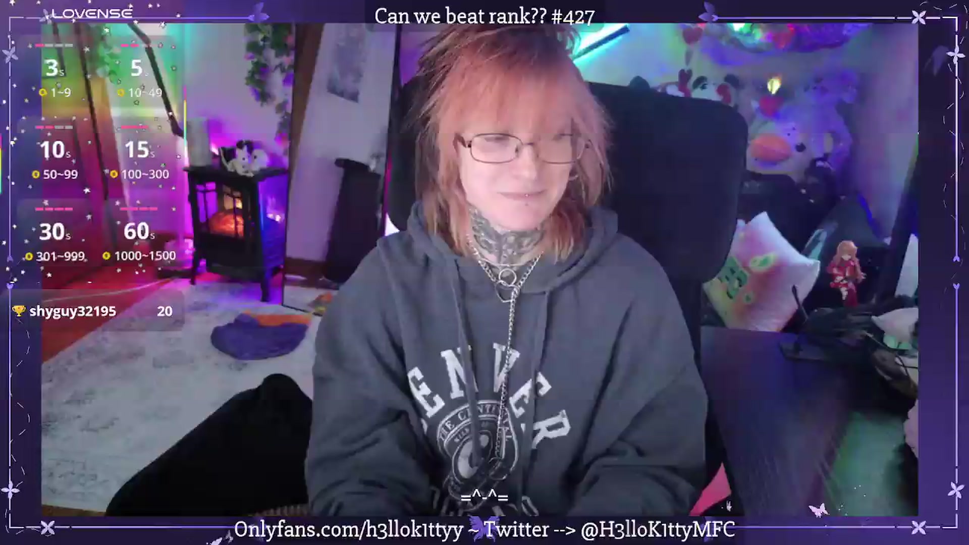 Gallery image thumbnail from H3llok1tty's myfreecams stream on, 07/17/2026, 13:19 image 2 of 20