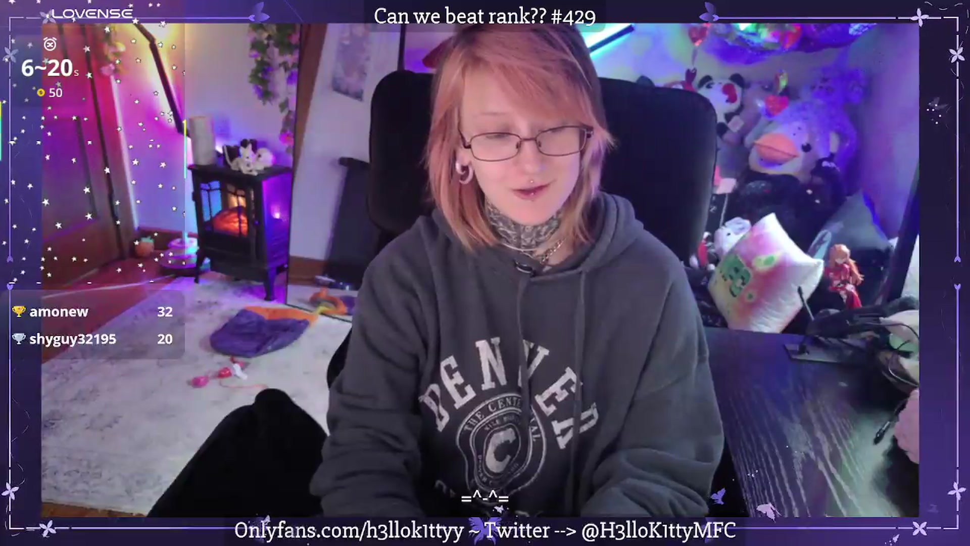 Gallery image thumbnail from H3llok1tty's myfreecams stream on, 07/17/2026, 13:19 image 8 of 20