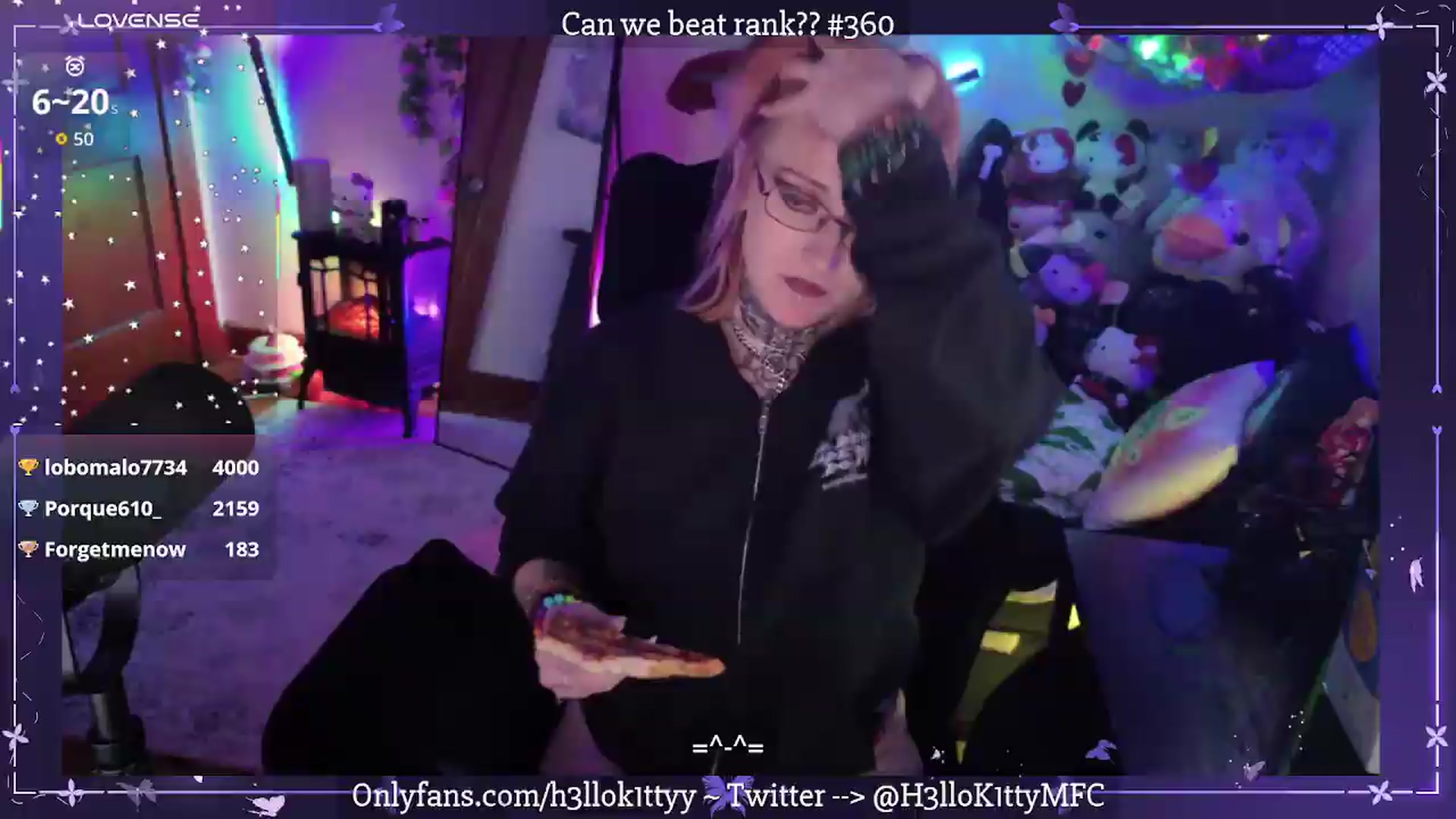 Gallery image thumbnail from H3llok1tty's myfreecams stream on, 07/22/2026, 09:32 image 6 of 20