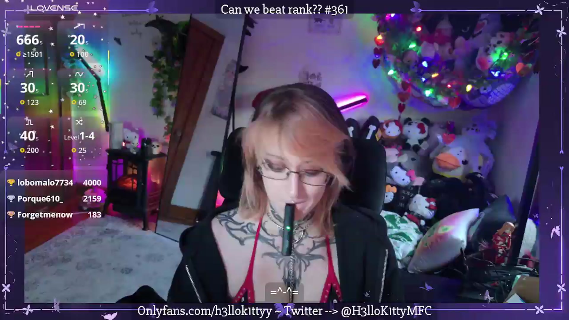 Gallery image thumbnail from H3llok1tty's myfreecams stream on, 07/22/2026, 12:59 image 18 of 20