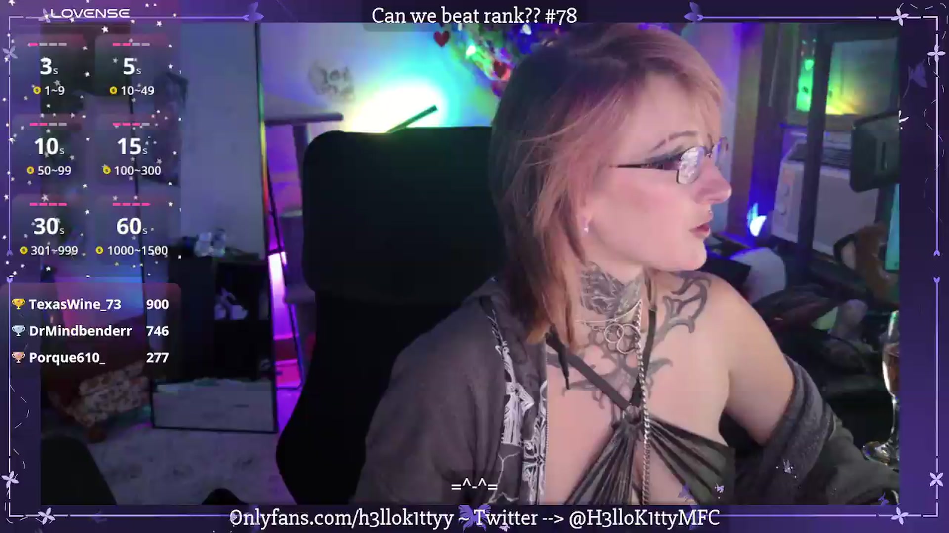 Gallery image thumbnail from H3llok1tty's myfreecams stream on, 08/01/2026, 09:54 image 13 of 20