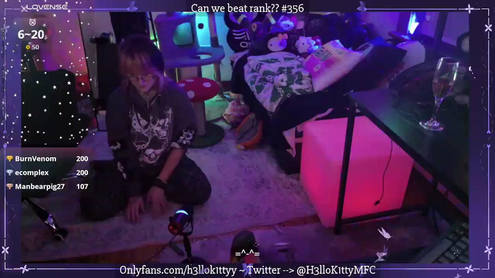 Gallery image thumbnail from H3llok1tty's myfreecams stream on, 08/01/2026, 09:54 image 6 of 20