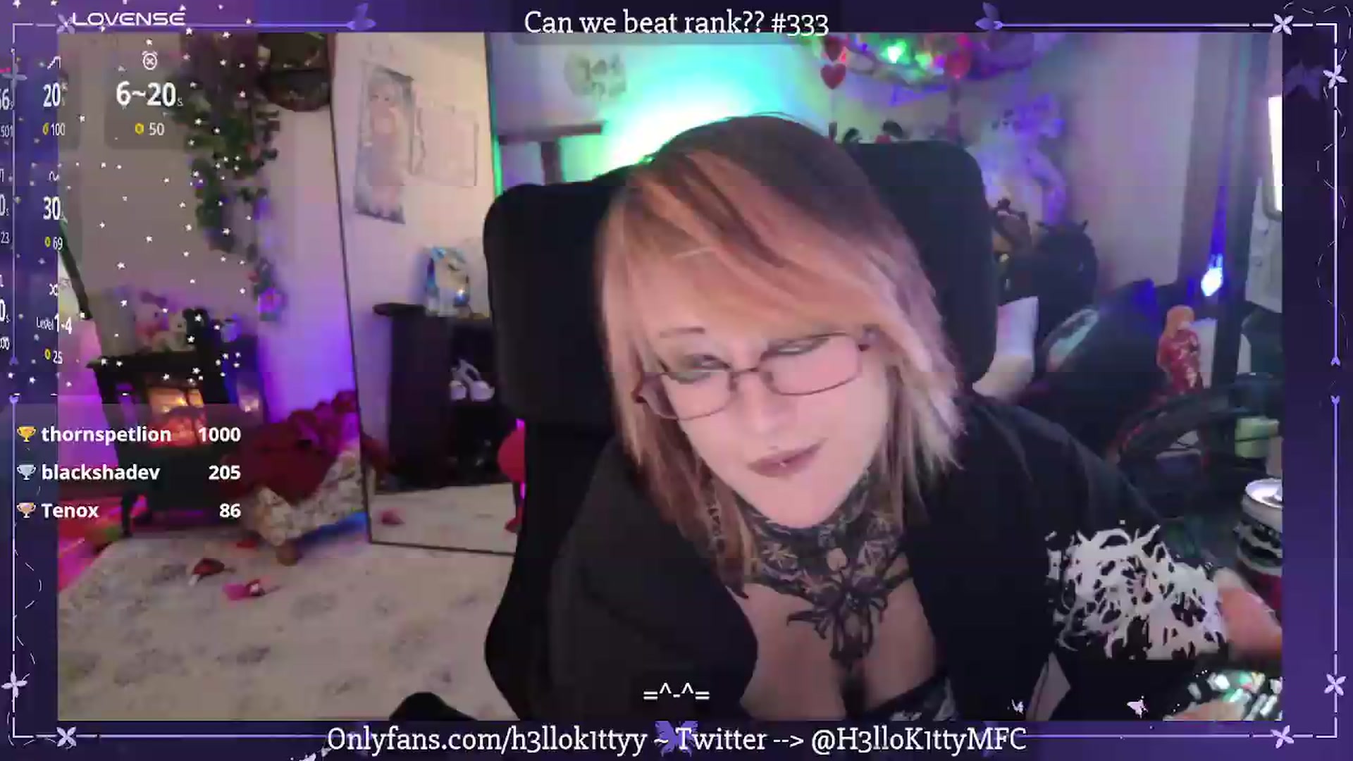 Gallery image thumbnail from H3llok1tty's myfreecams stream on, 08/11/2026, 11:49 image 15 of 20