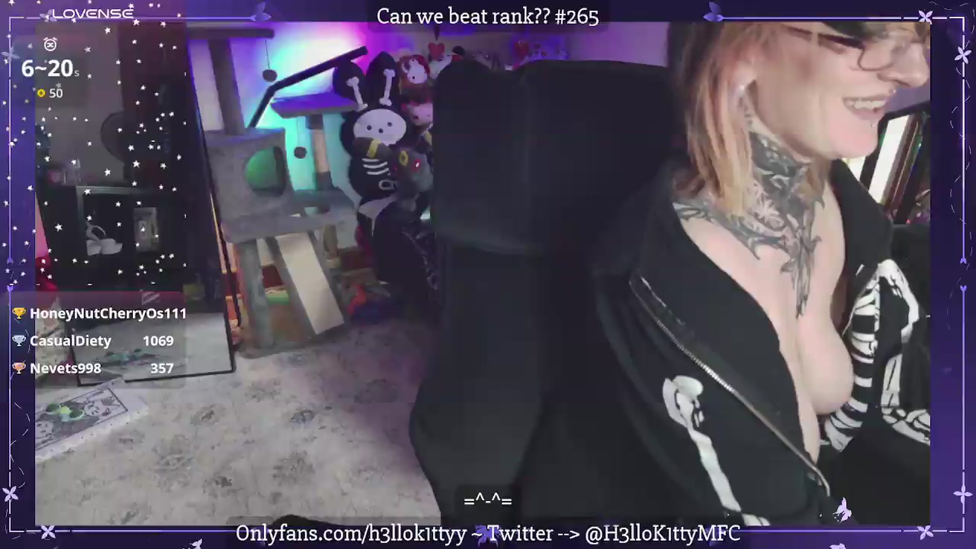 Gallery image thumbnail from H3llok1tty's myfreecams stream on, 08/16/2026, 13:15 image 12 of 20