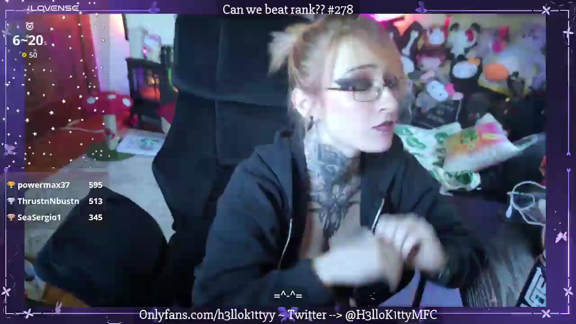 Gallery image thumbnail from H3llok1tty's myfreecams stream on, 08/19/2026, 14:37 image 19 of 20