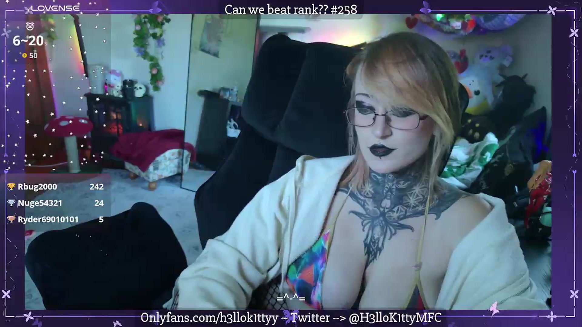 Gallery image thumbnail from H3llok1tty's myfreecams stream on, 08/24/2026, 14:11 image 15 of 20