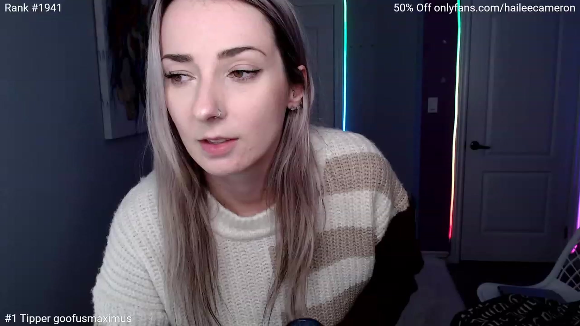 Gallery image thumbnail from HaileeCameron's myfreecams stream on, 01/06/2023, 04:23 image 4 of 20
