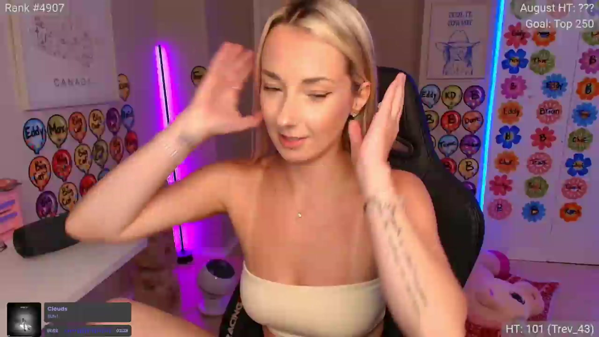 Gallery image thumbnail from HaileeCameron's myfreecams stream on, 08/07/2026, 02:46 image 14 of 20