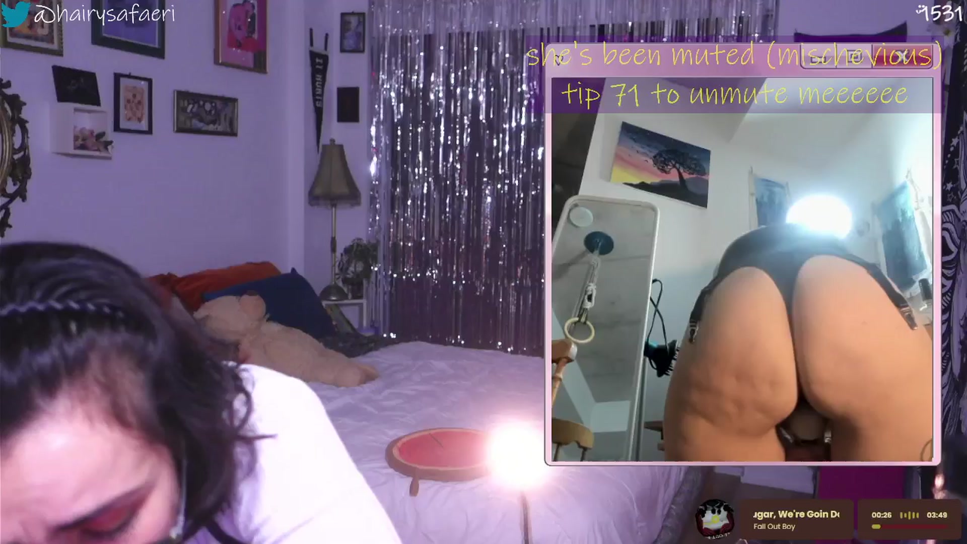 Gallery image thumbnail from HairySafaeri's myfreecams stream on, 12/12/2025, 23:55 image 16 of 20