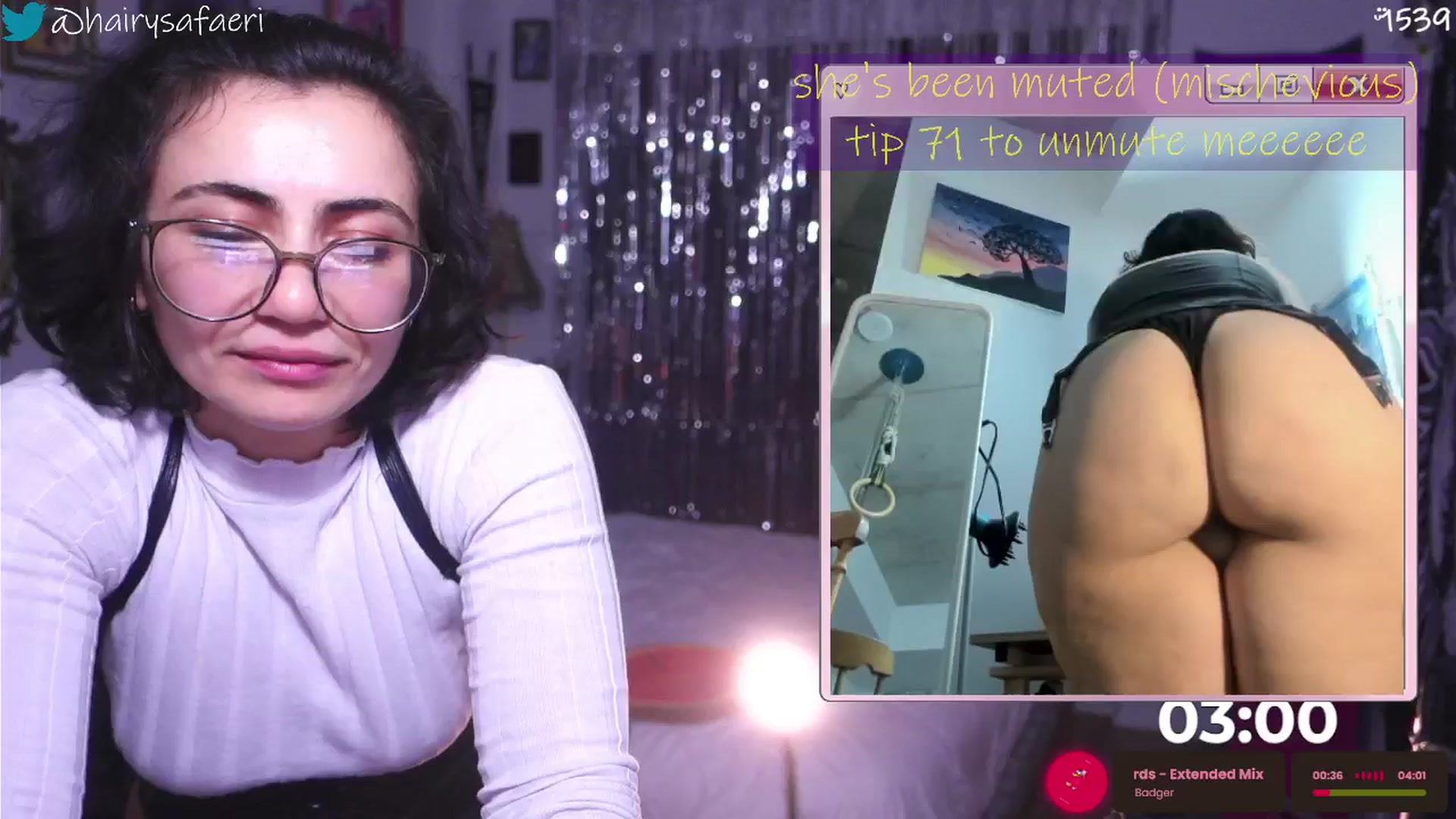 Gallery image thumbnail from HairySafaeri's myfreecams stream on, 12/12/2025, 23:55 image 15 of 20