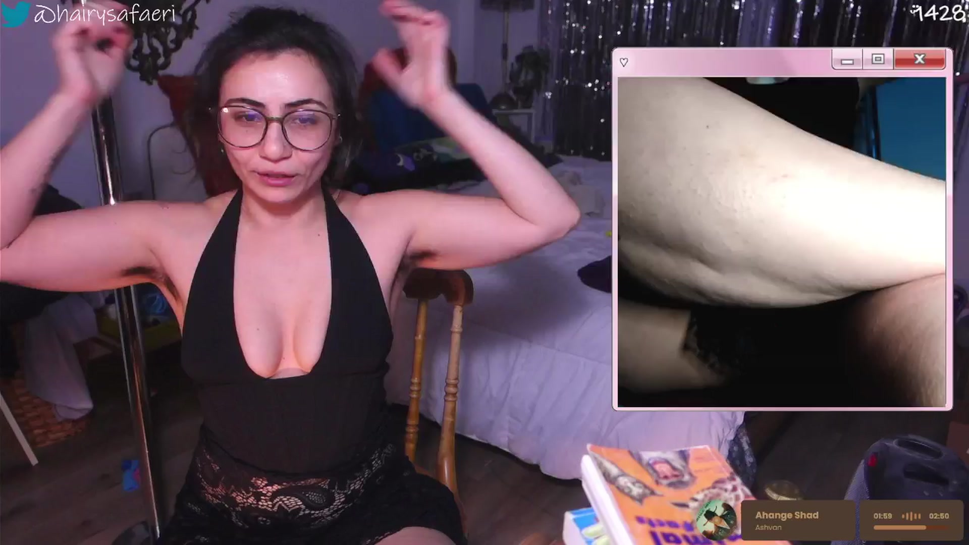 Gallery image thumbnail from HairySafaeri's myfreecams stream on, 01/16/2026, 24:18 image 13 of 20