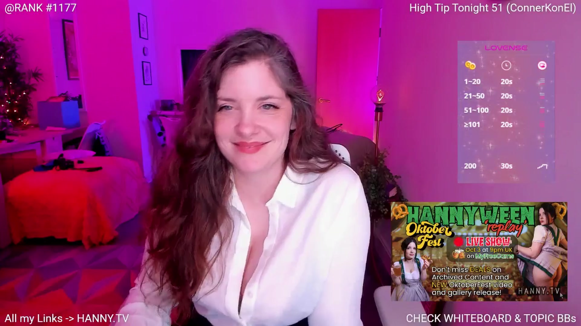 Gallery image thumbnail from HannyTV's myfreecams stream on, 09/19/2025, 21:16 image 18 of 20