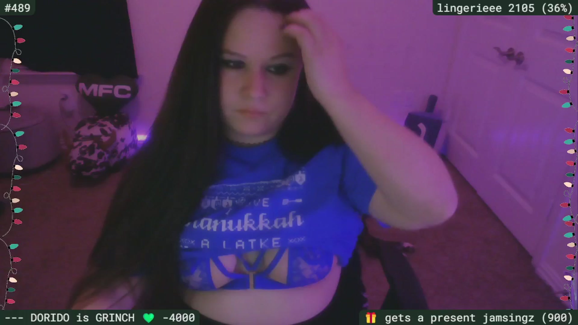 Gallery image thumbnail from HanukkahHoe's myfreecams stream on, 12/16/2025, 04:44 image 20 of 20